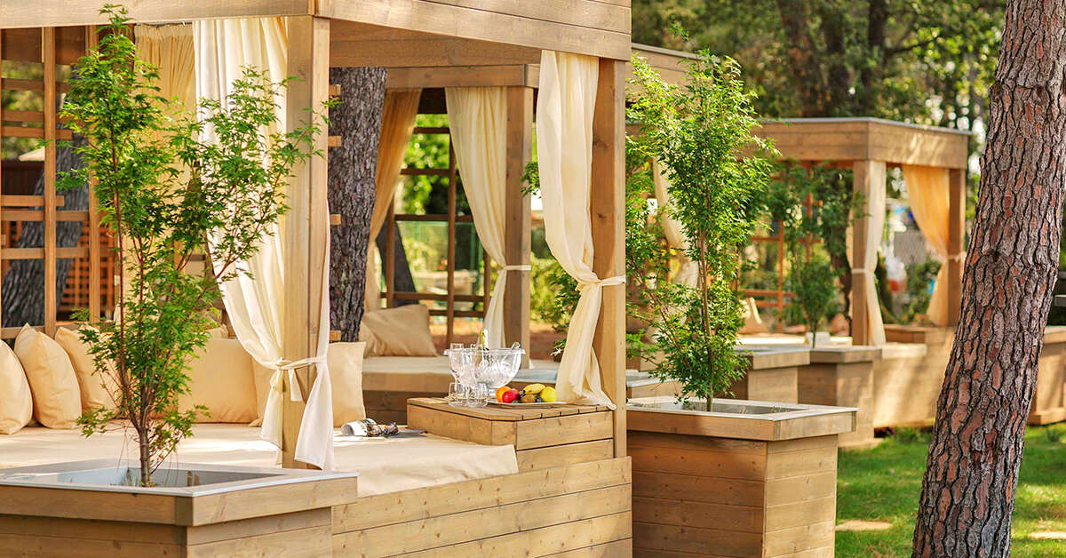 Een foto van het terras bij Hotel Pelegrin Plava Laguna by Melia