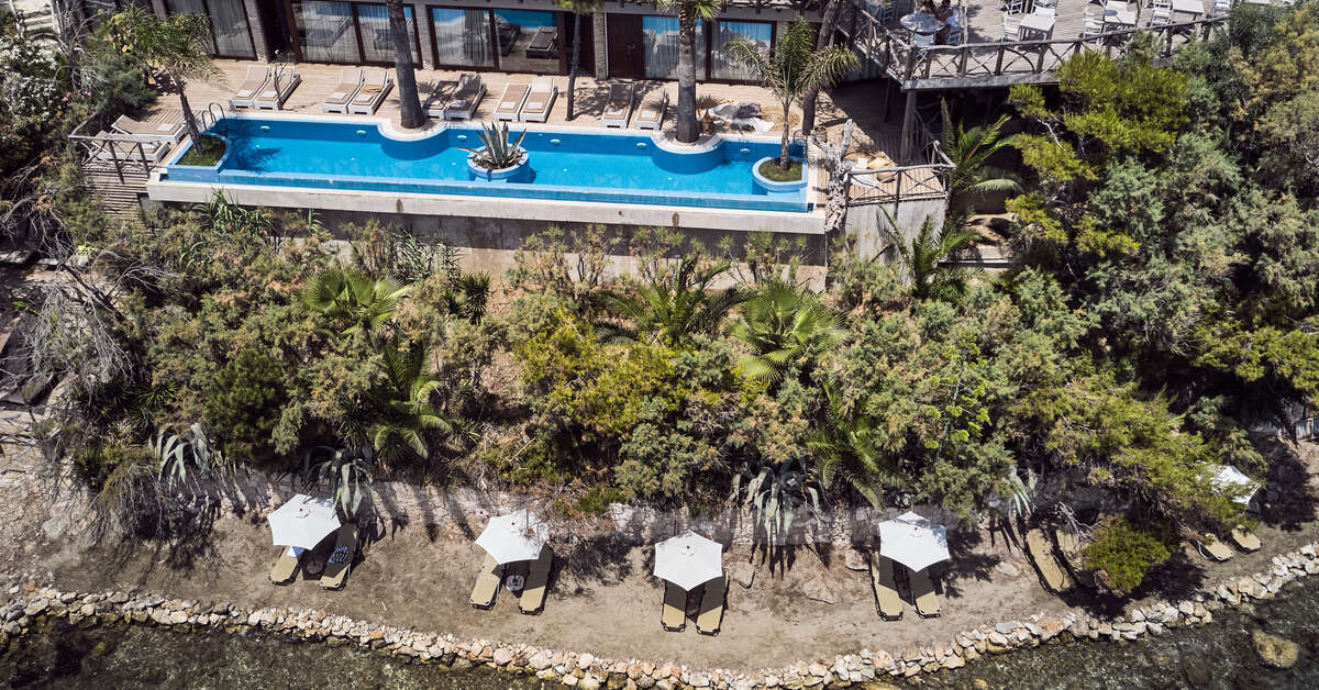 Een foto van het zwembad bij Gloria Maris Hotel