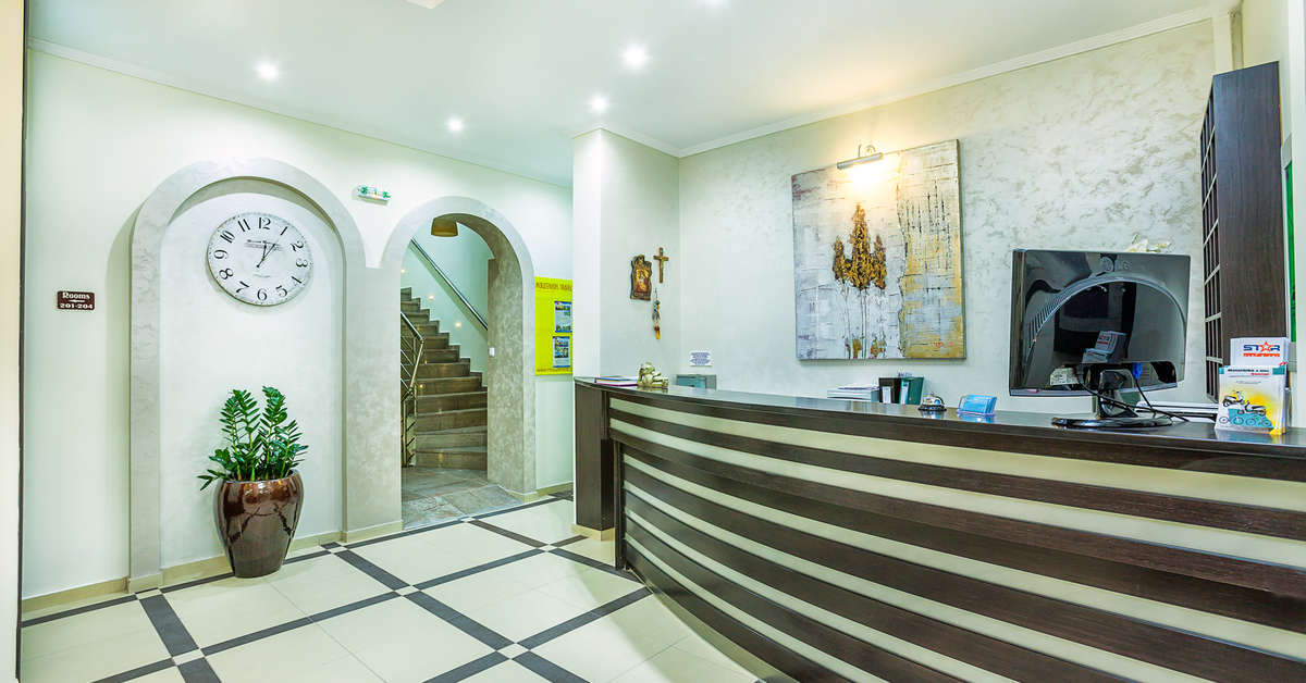 Een foto van het interieur van Anna Maria Paradise