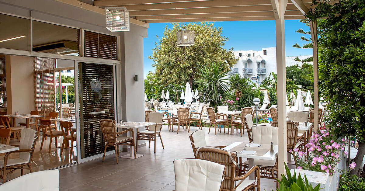Ein Foto von den Einrichtungen im Palm Beach Hotel Kos