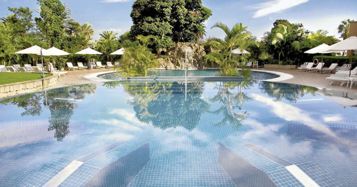 Ein Foto vom Pool im Hotel Botanico & The Oriental Spa Garden