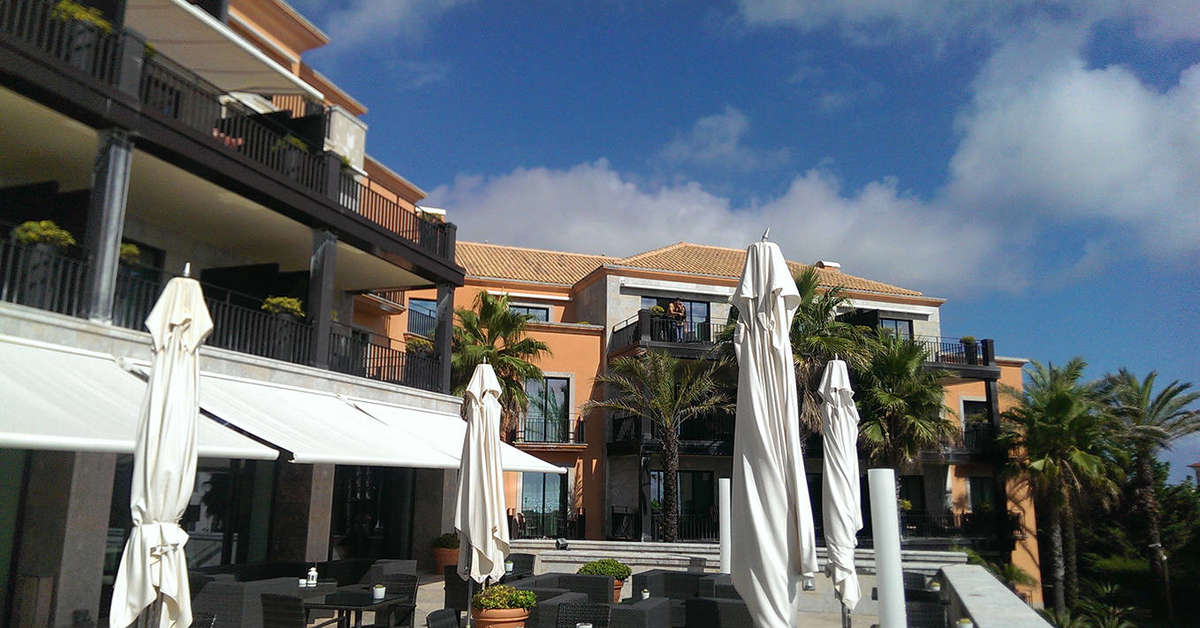 Een foto van het terras bij Grande Real Villa Italia Hotel & Spa