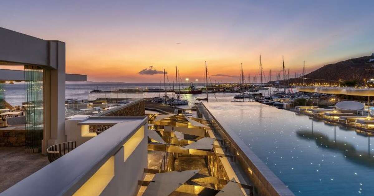 Een foto van de faciliteiten bij Mykonos Riviera Hotel & Spa
