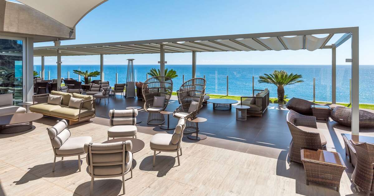 Ein Foto von der Terrasse im Saccharum