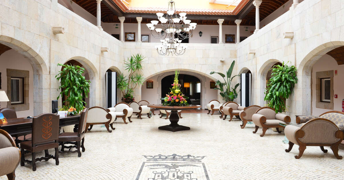 Een foto van het interieur van Fortaleza Do Guincho