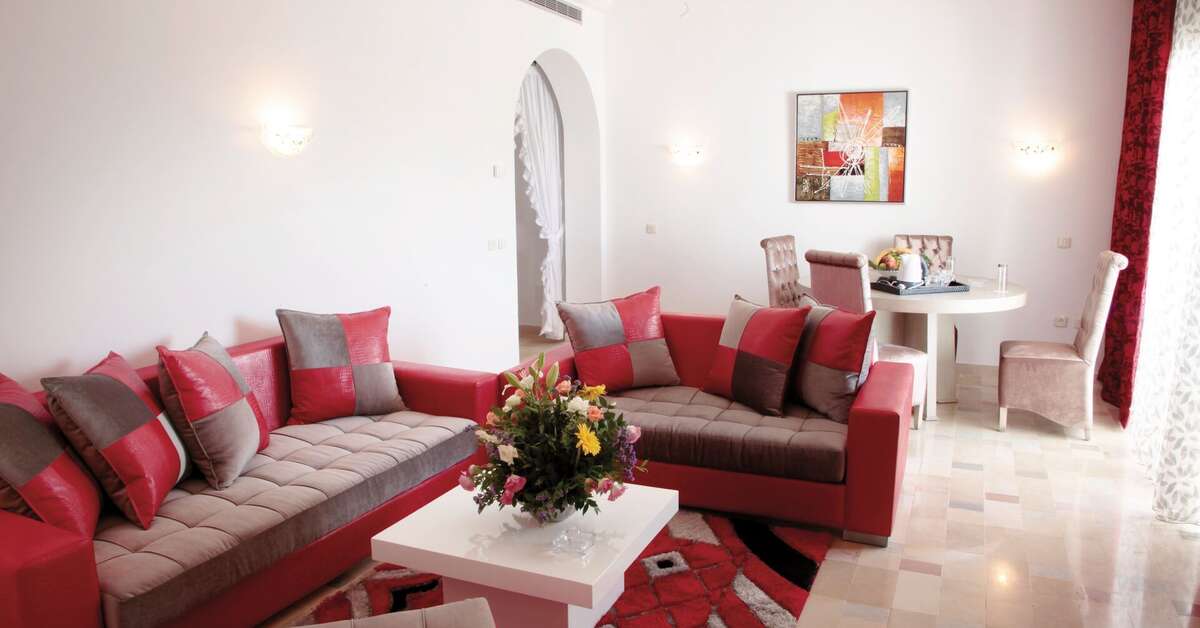 Een foto van het interieur van Hotel Nesrine