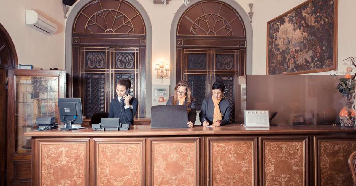Een foto van de faciliteiten bij Hotel Paris Florence