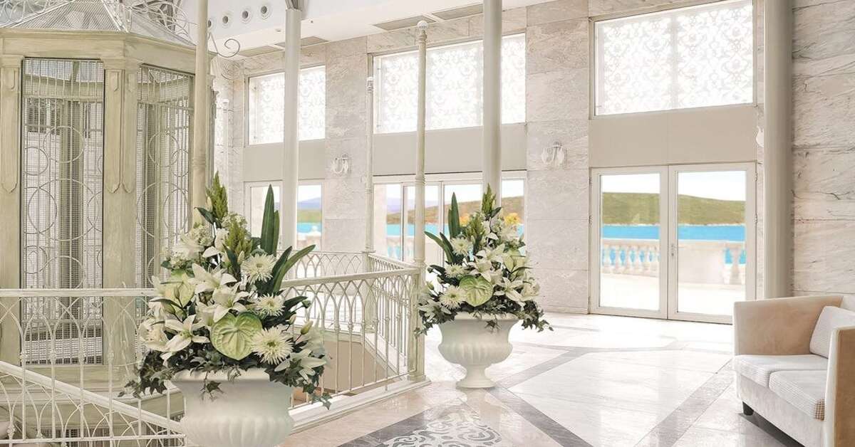 Een foto van het interieur van Dolce Hotels & Resorts by Wyndham Cesme Alacati