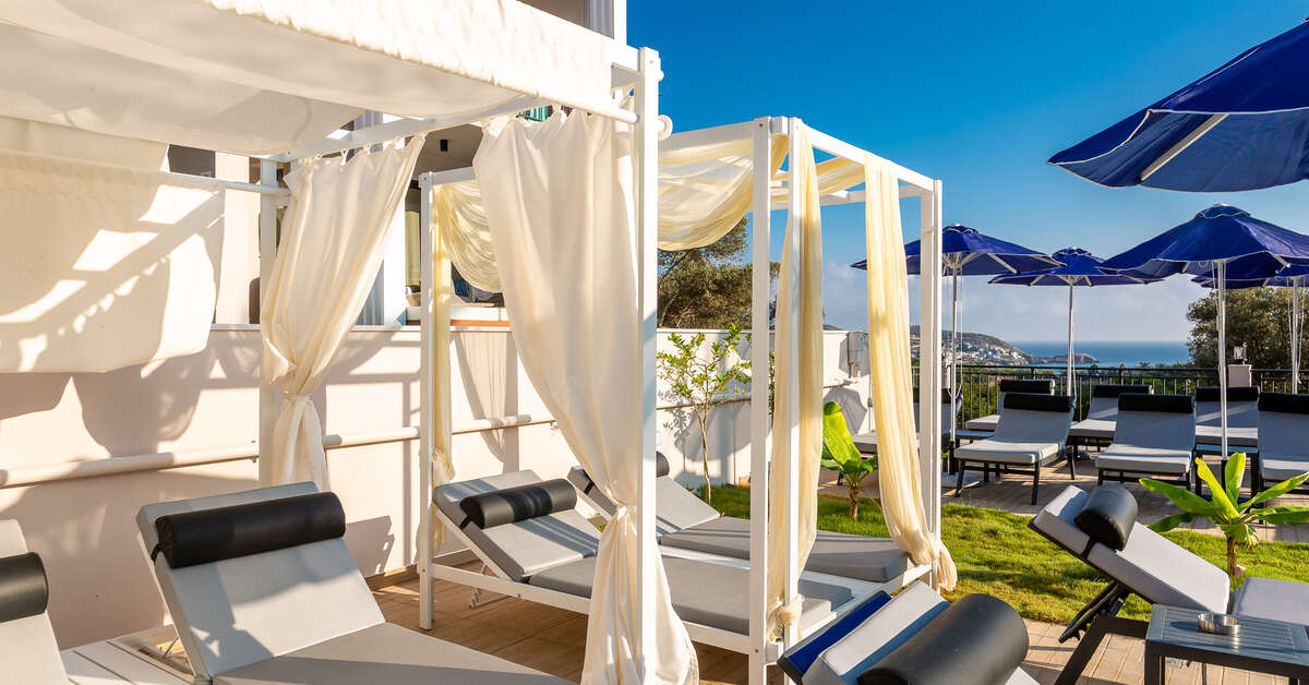 Ein Foto von der Terrasse im T Hotel Premium Suites
