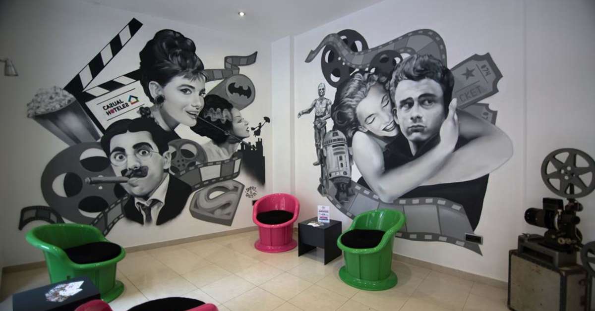 Een foto van het interieur van Casual Valencia Del Cine