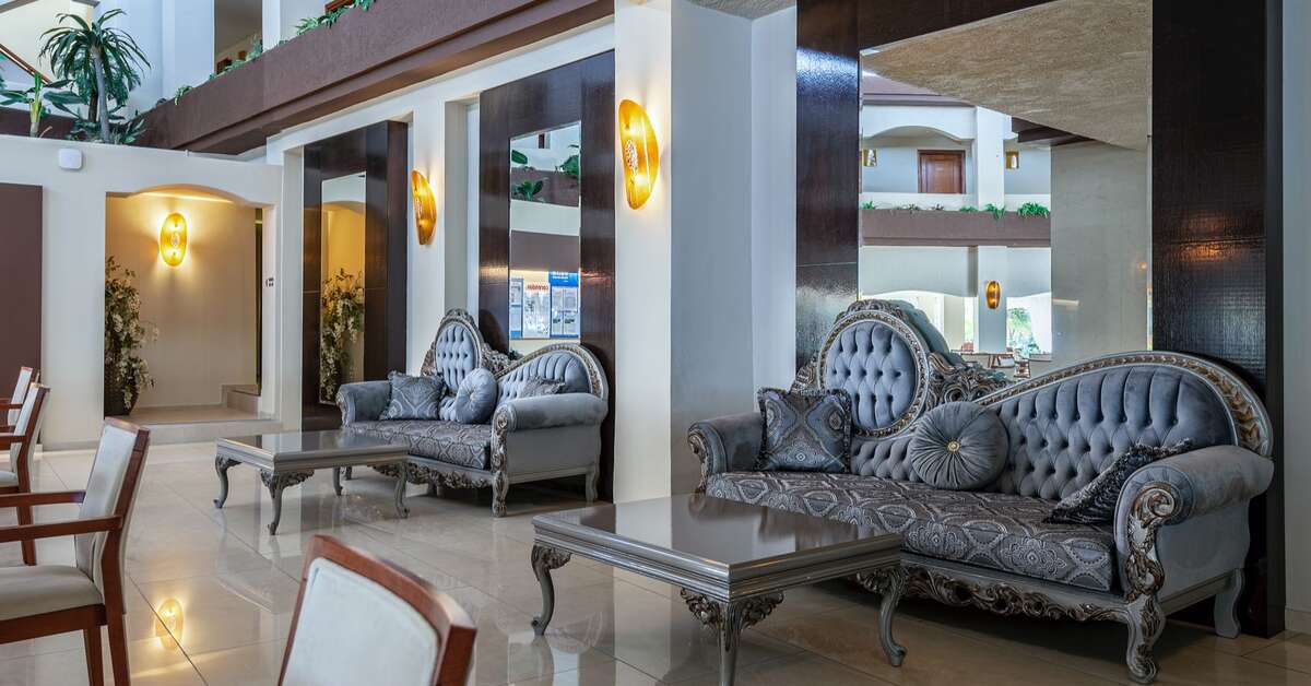 Een foto van het interieur van Hotel Sandy Beach