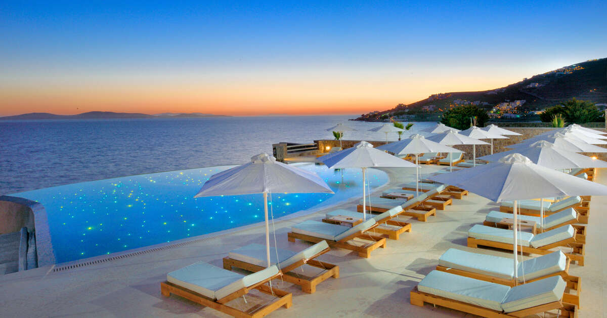 Een foto van het zwembad bij Anax Resort & Spa