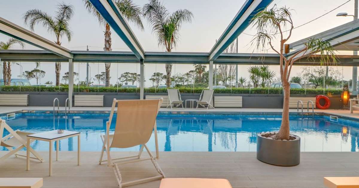 Een foto van het zwembad bij Hotel Palace