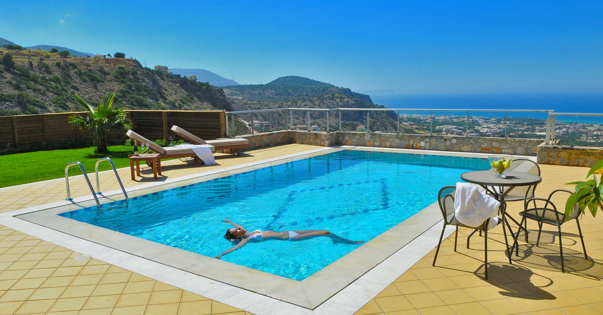 Ein Foto vom Pool im The Noverian Scenic Malia