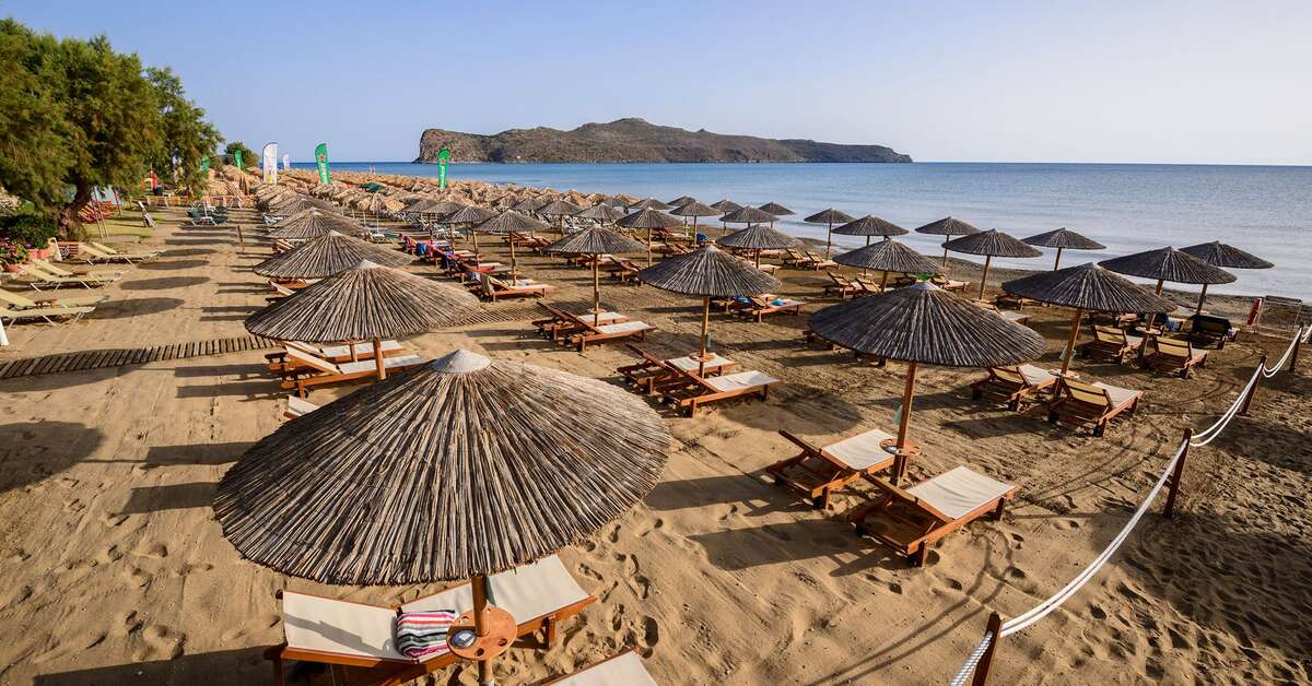 Ein Foto vom Strand beim Amalthia Beach Resort