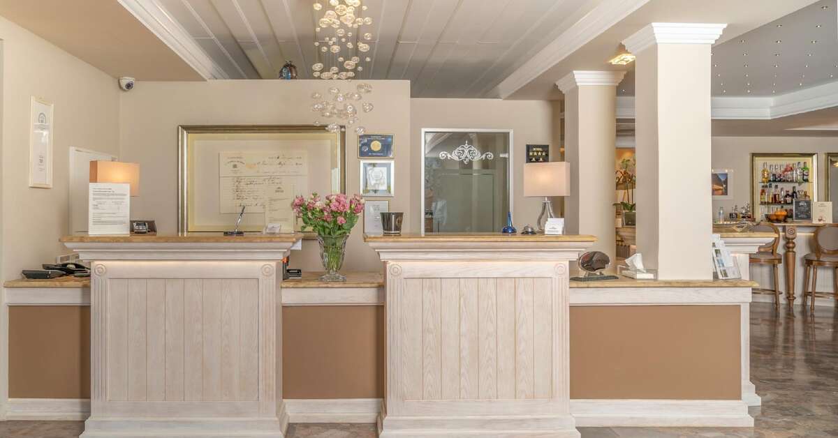 Een foto van het interieur van Art Hotel Debono