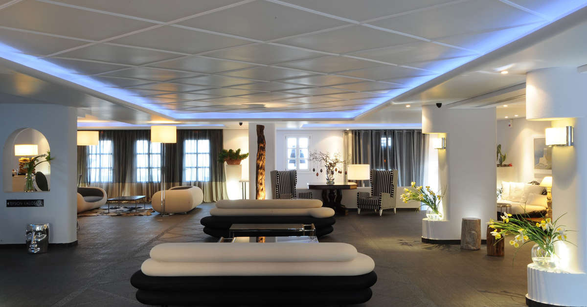 Een foto van het interieur van Aressana Spa Hotel & Suites