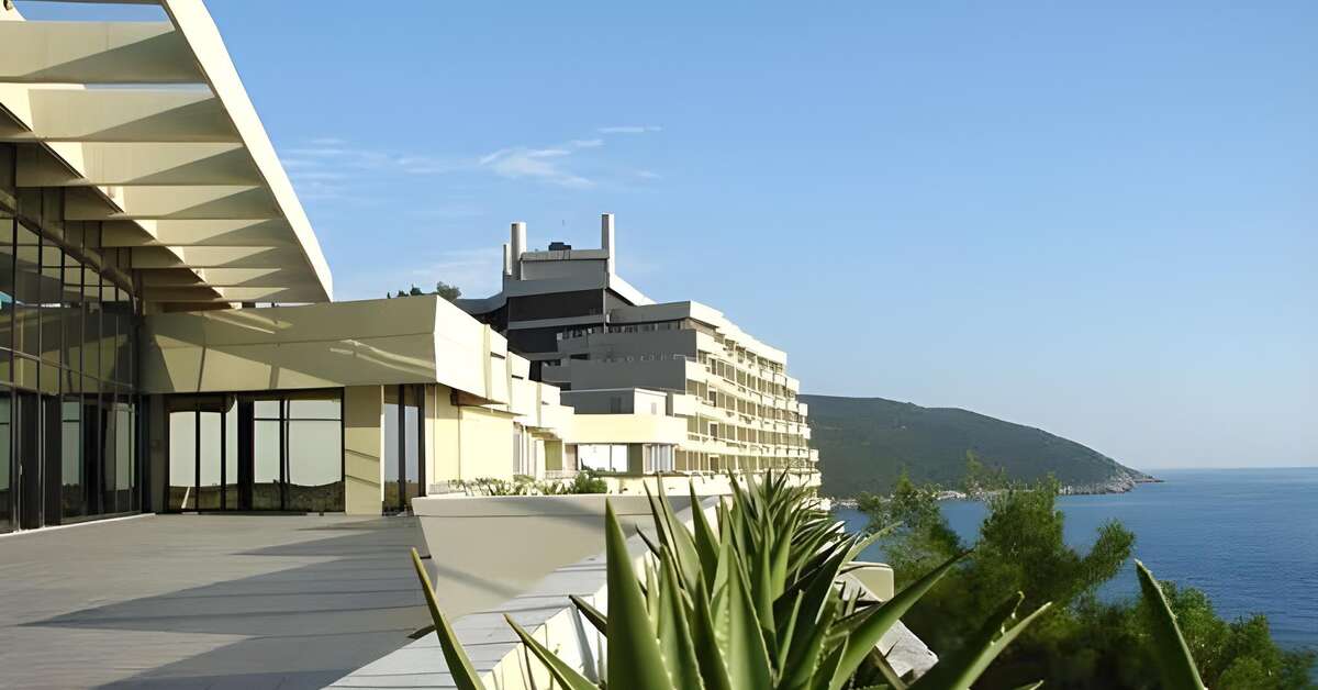 Ein Foto von der Außenansicht des Hotel Croatia Cavtat