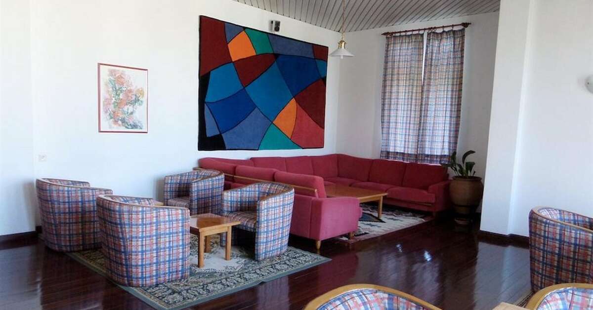 Een foto van het interieur van Hotel Luar