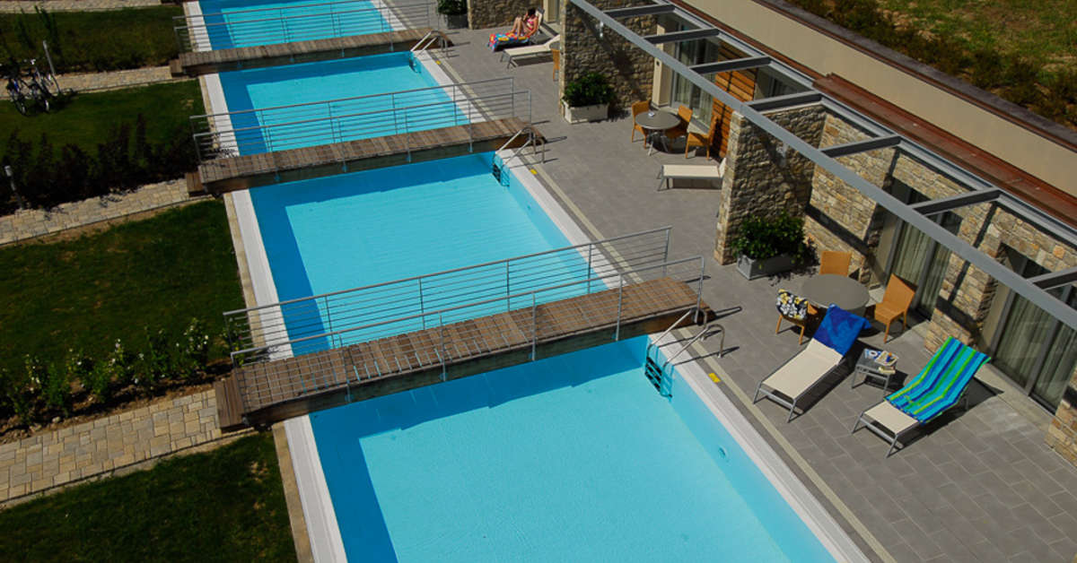 Een foto van het zwembad bij Parc Hotel Germano