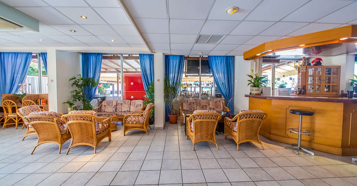 Een foto van het interieur van Green Bungalows Hotel & Appartementen