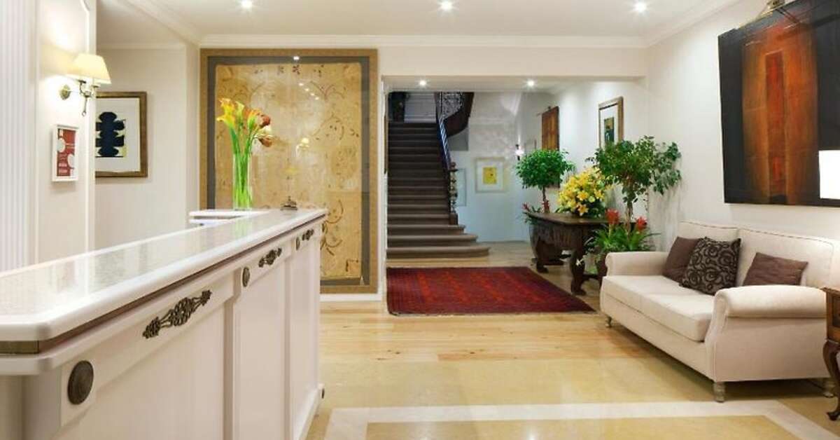 Een foto van het interieur van Hotel Senhora da Guia