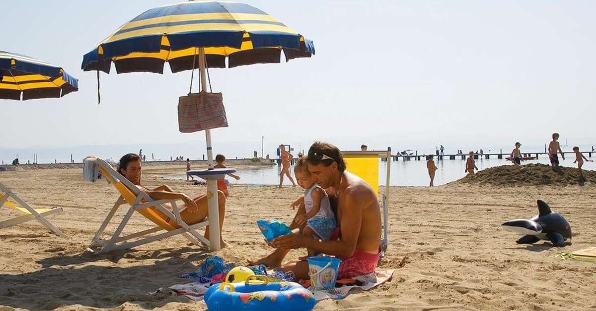 Een foto van het strand bij Club Del Sole Tenuta Primero Grado Family Collection