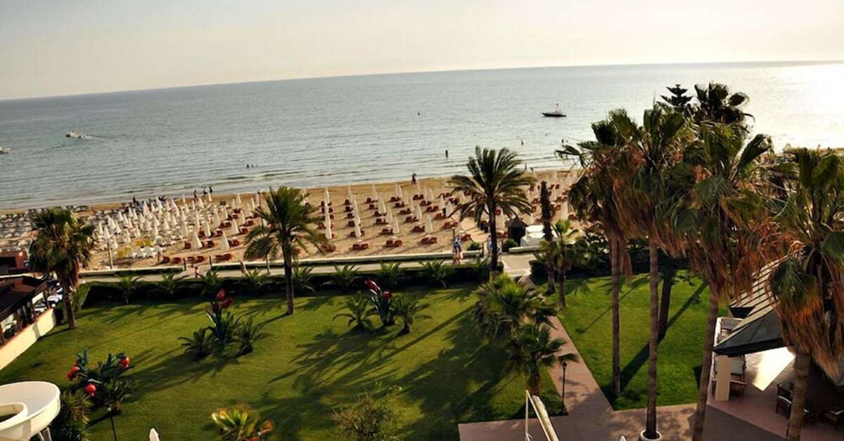 Ein Foto von der Terrasse im Hotel Nerton