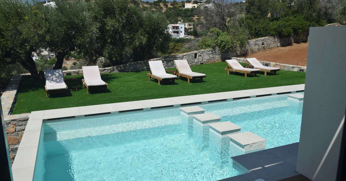 Een foto van het zwembad bij Meliti Hotel