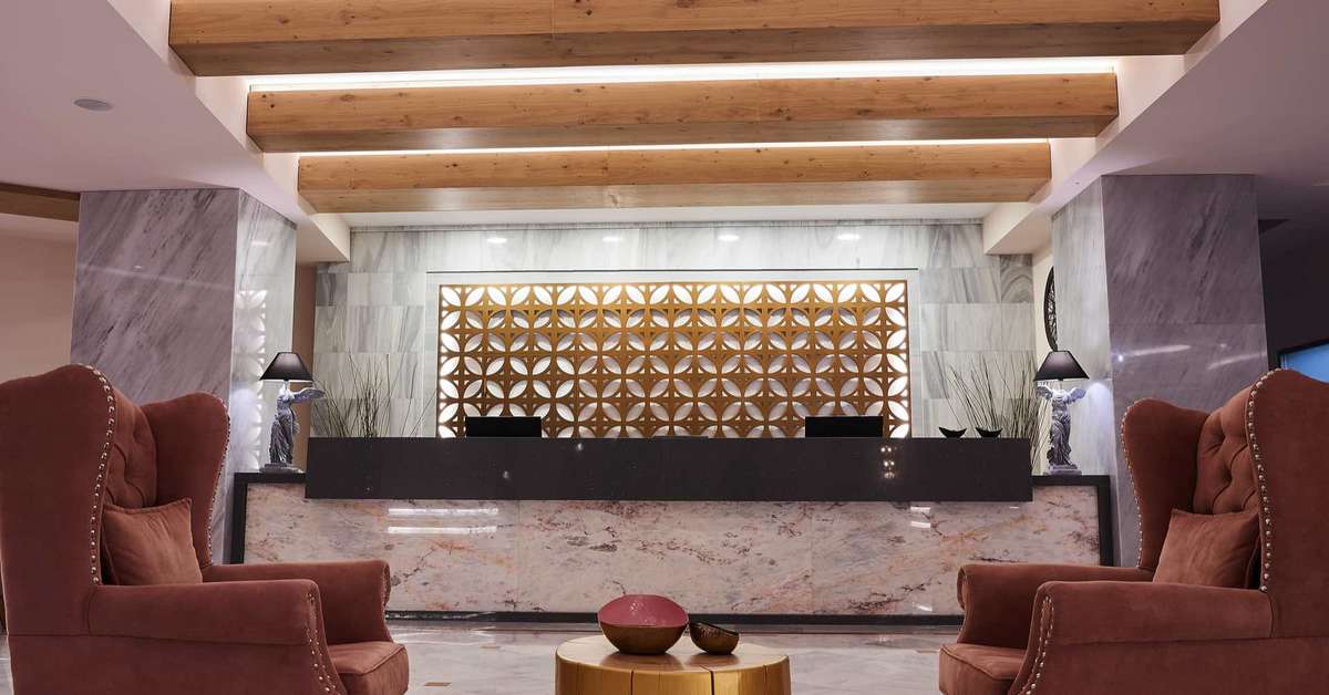 Een foto van het interieur van Mythos Palace Resort & Spa