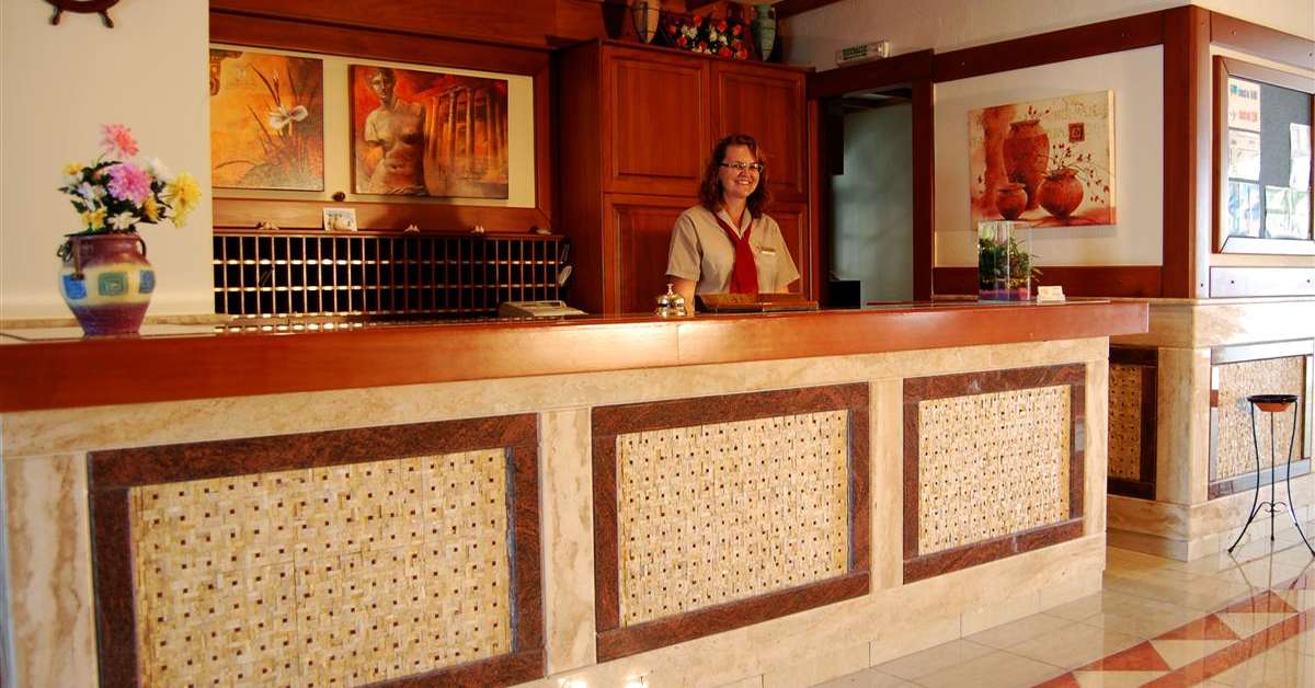 Een foto van het interieur van Hotel Palladium