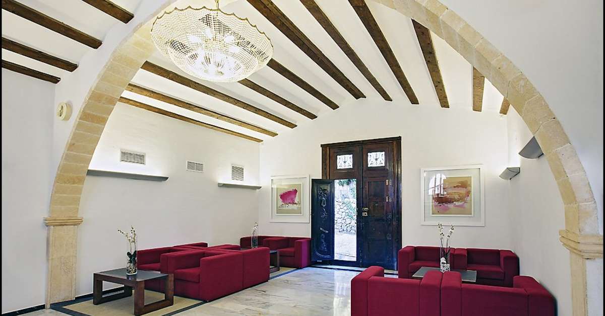 Een foto van het interieur van Pueblo Acantilado Suites