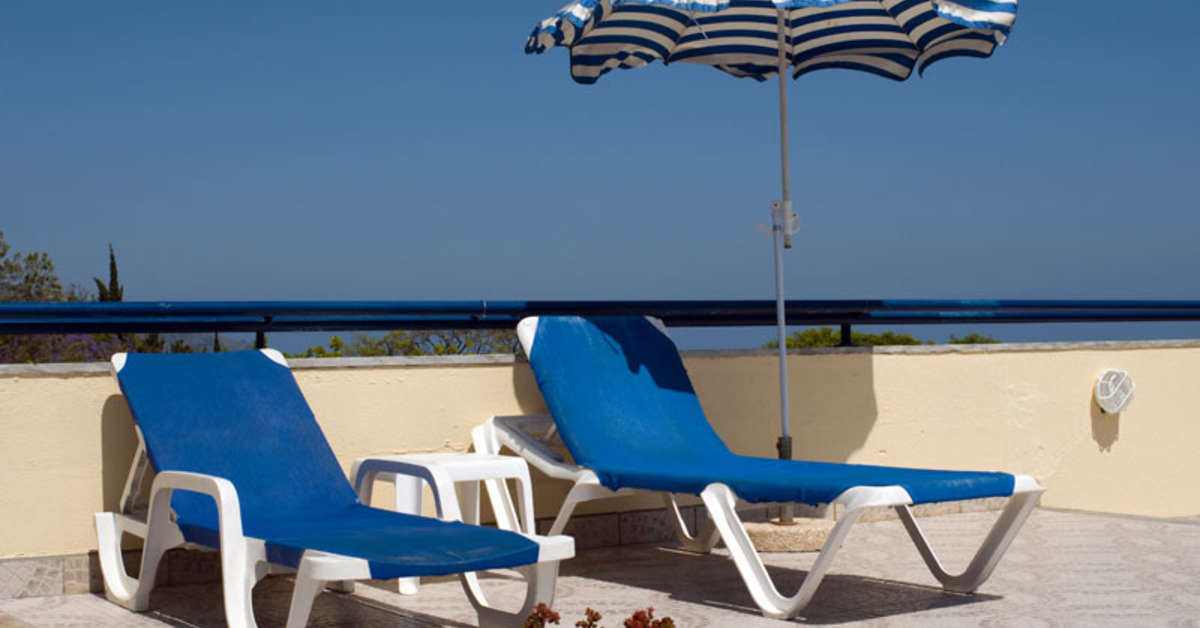 Een foto van het terras bij Terrace Mar Suite Aparthotel