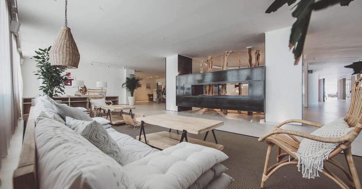 Een foto van het interieur van Amare Beach Hotel Ibiza