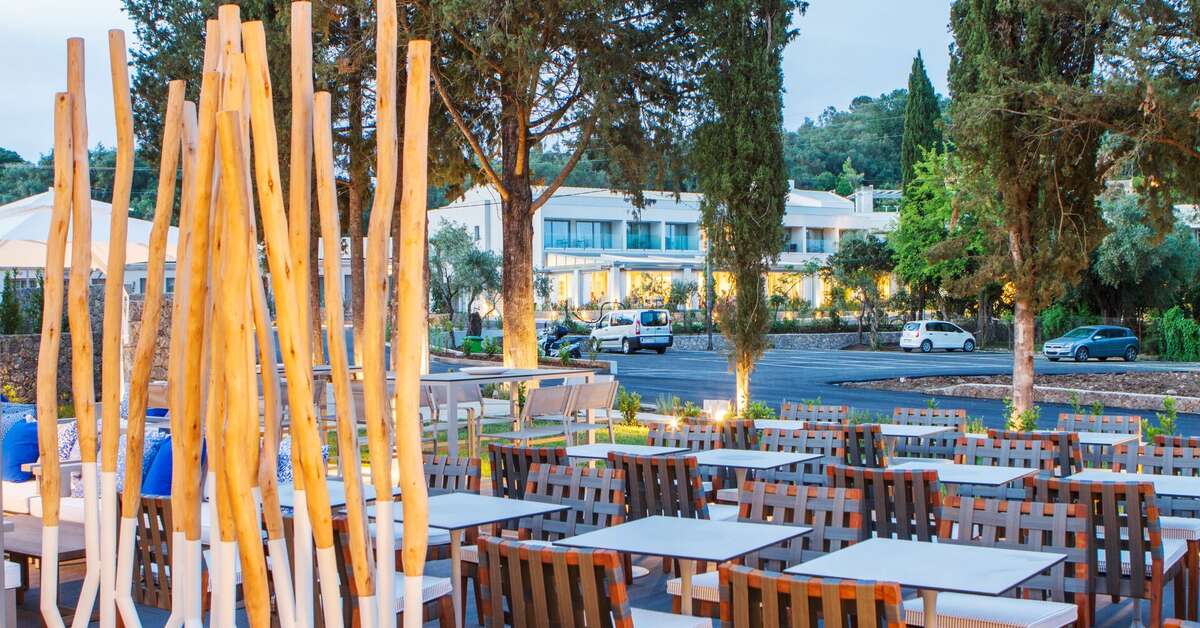 Een foto van het terras bij Rodostamo Hotel & Spa
