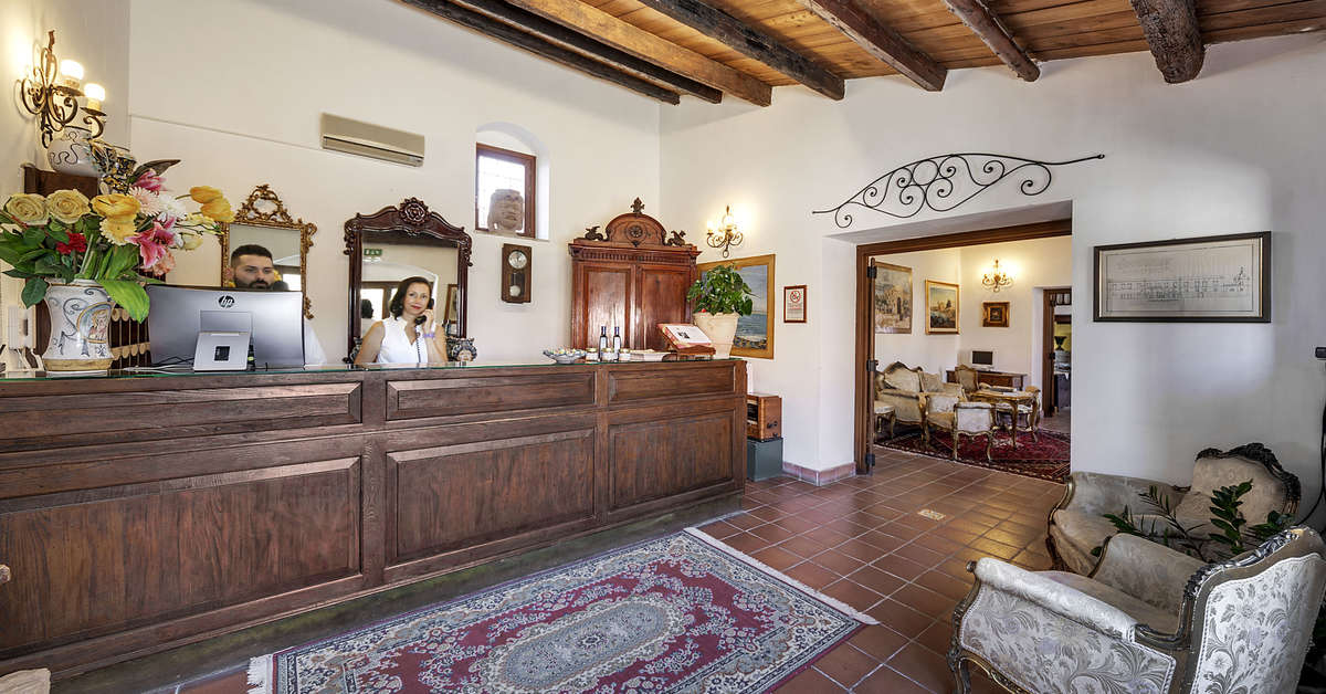 Een foto van het interieur van Hotel Villa Giulia Noto