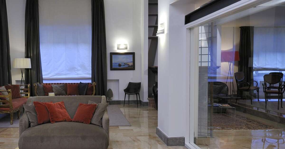 Een foto van het interieur van Hotel Principe di Villafranca