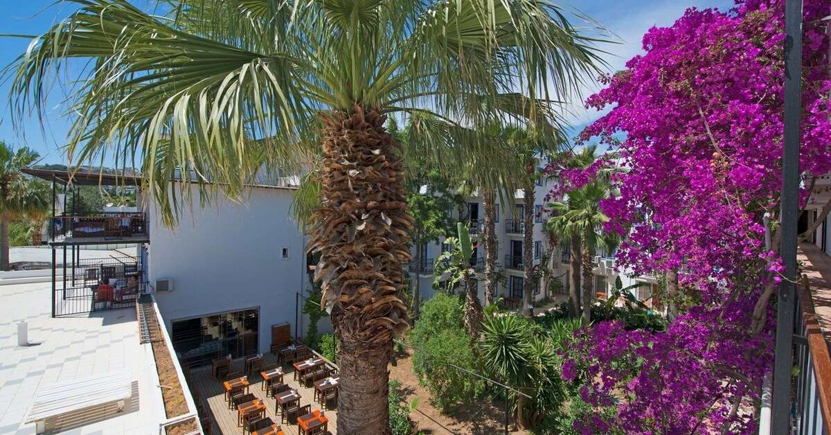 Een foto van het terras bij Hotel Sami Beach