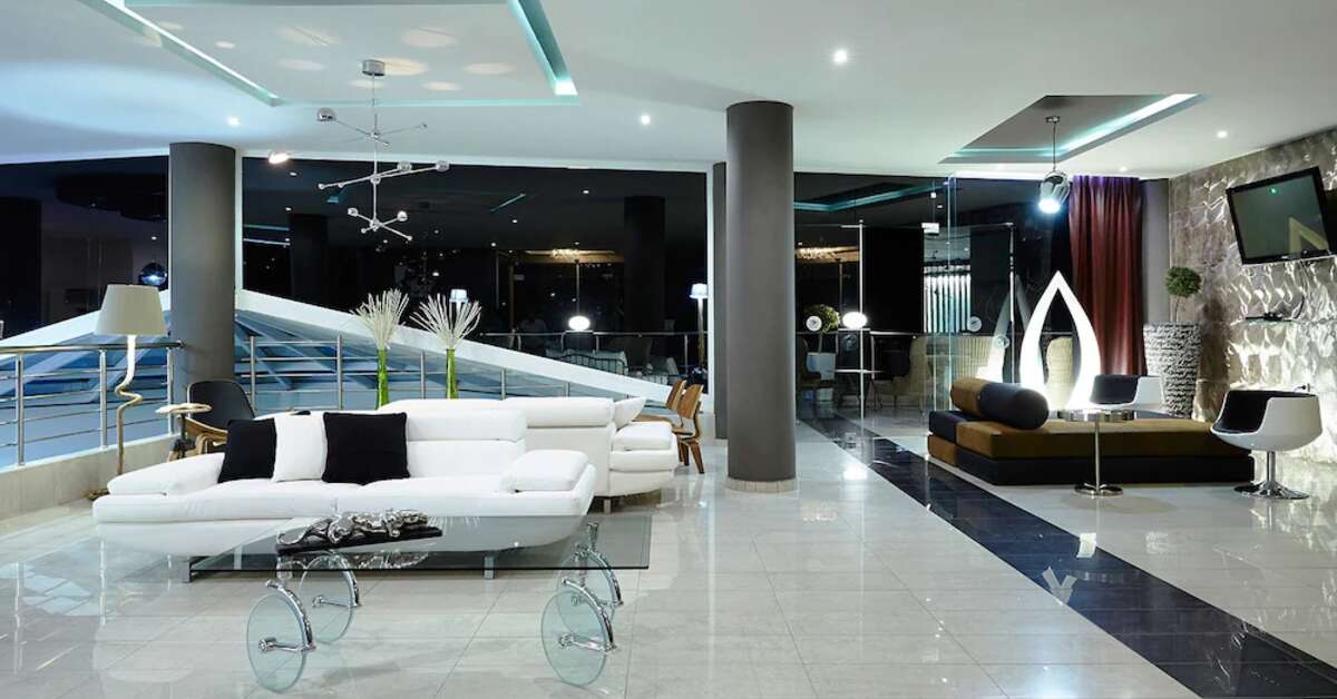 Een foto van het interieur van Hotel Blue Dream Palace