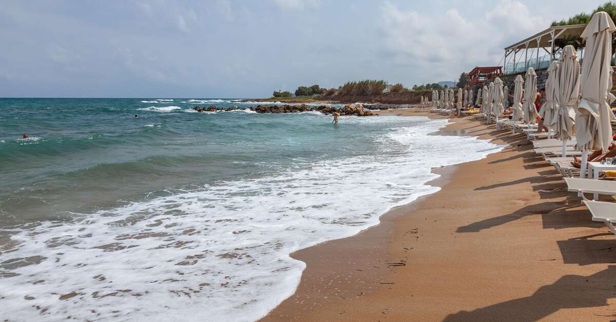 Een foto van het strand bij Harmony Rethymno Beach Hotel