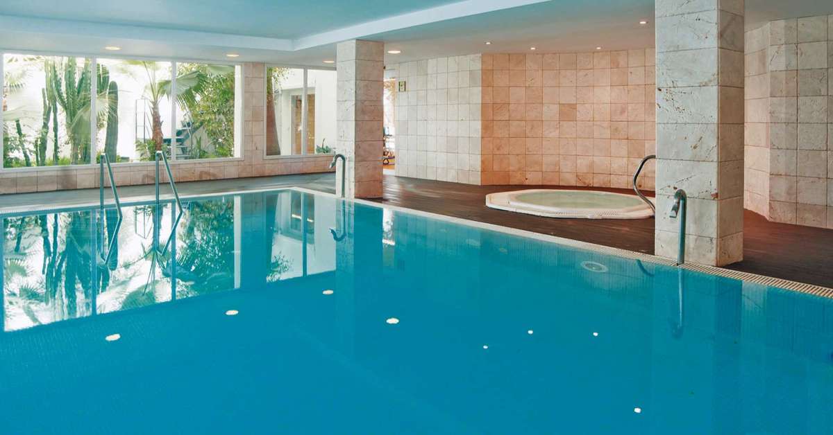 Ein Foto vom Pool im Hipotels Hipocampo Playa