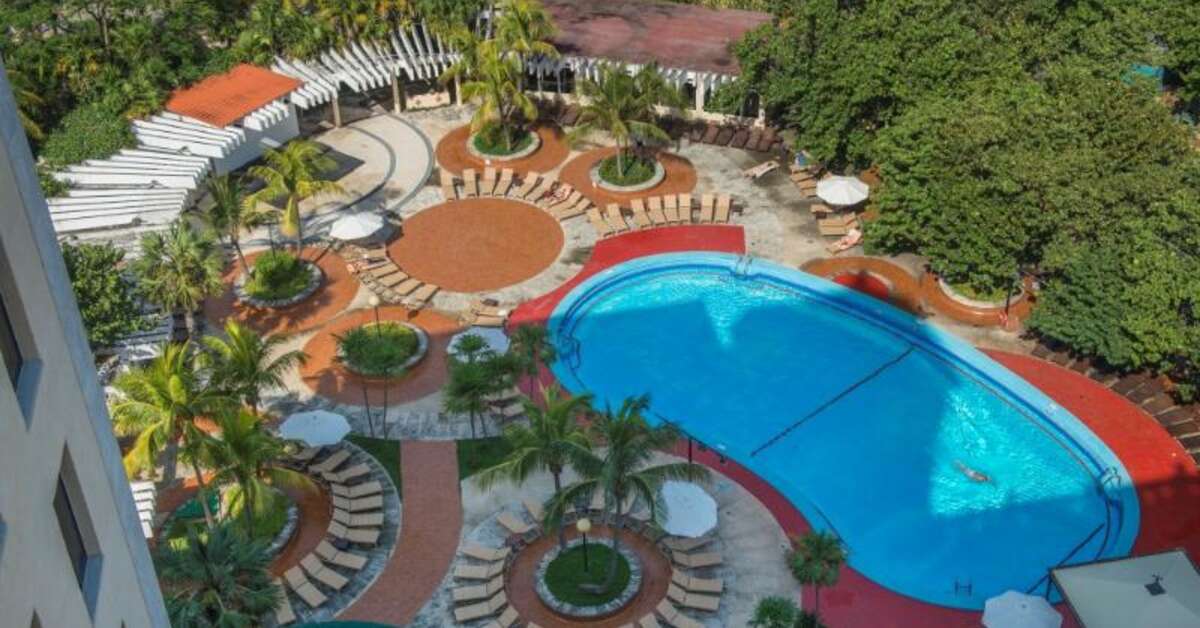 Ein Foto vom Pool im Hotel Nacional de Cuba