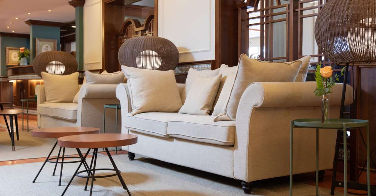 Een foto van het interieur van Hotel Roses Platja