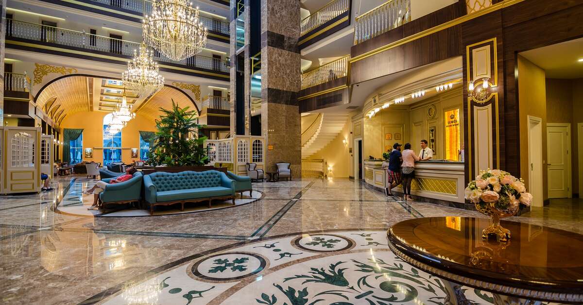 Een foto van het interieur van The Lumos Deluxe Resort & Spa