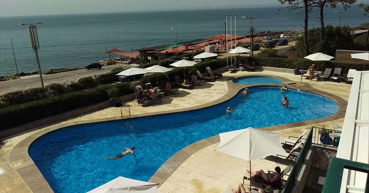 Een foto van het zwembad bij Hotel Senhora da Guia
