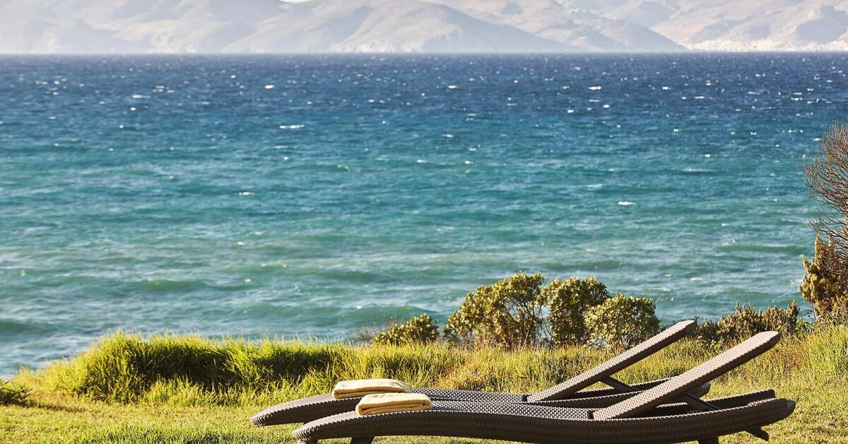 Een foto van het terras bij Zeus Kos Beach