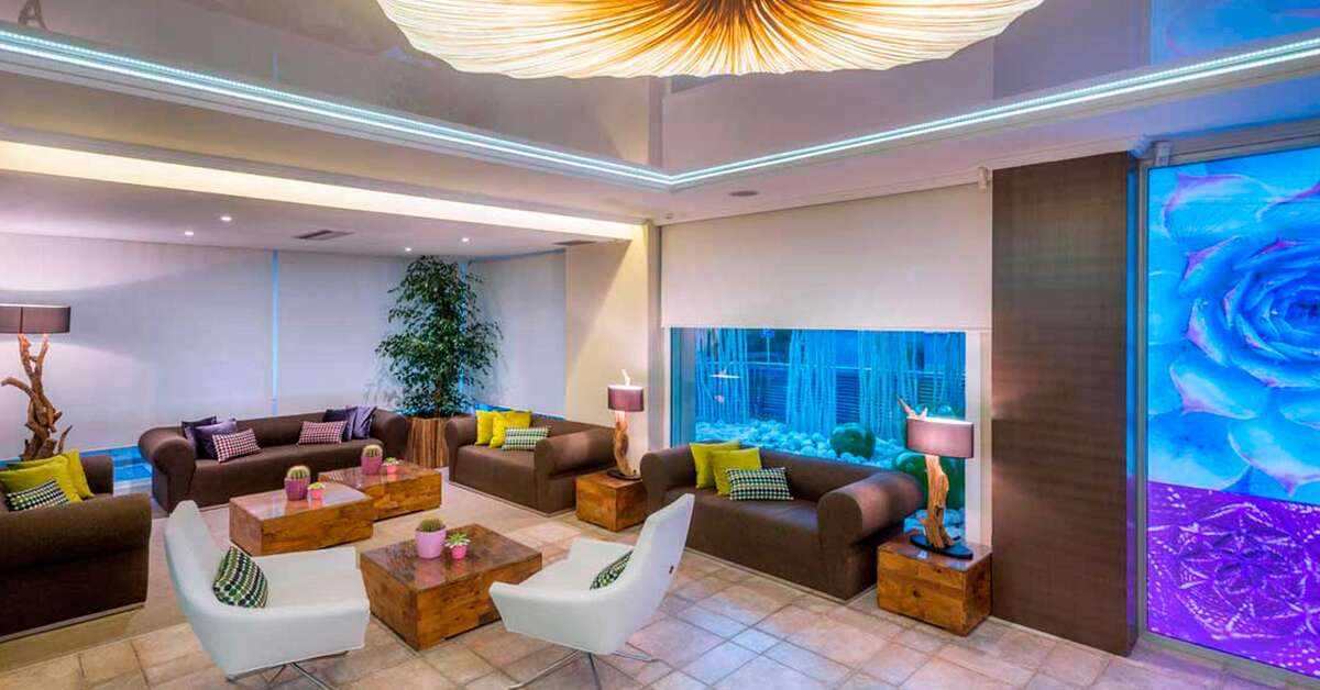 Een foto van het interieur van Hotel Kaktus Playa