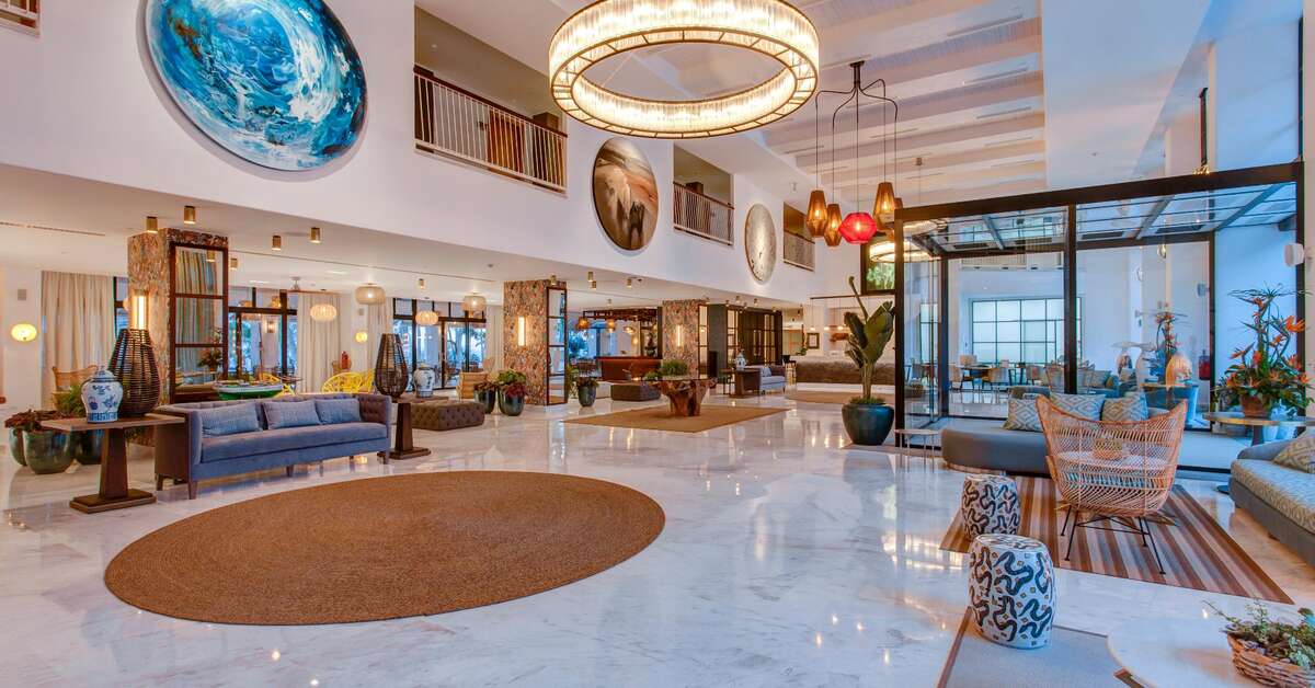 Een foto van het interieur van Hotel Los Fariones