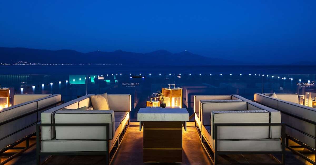 Ein Foto von der Terrasse im Unique Lifestyle Hotel