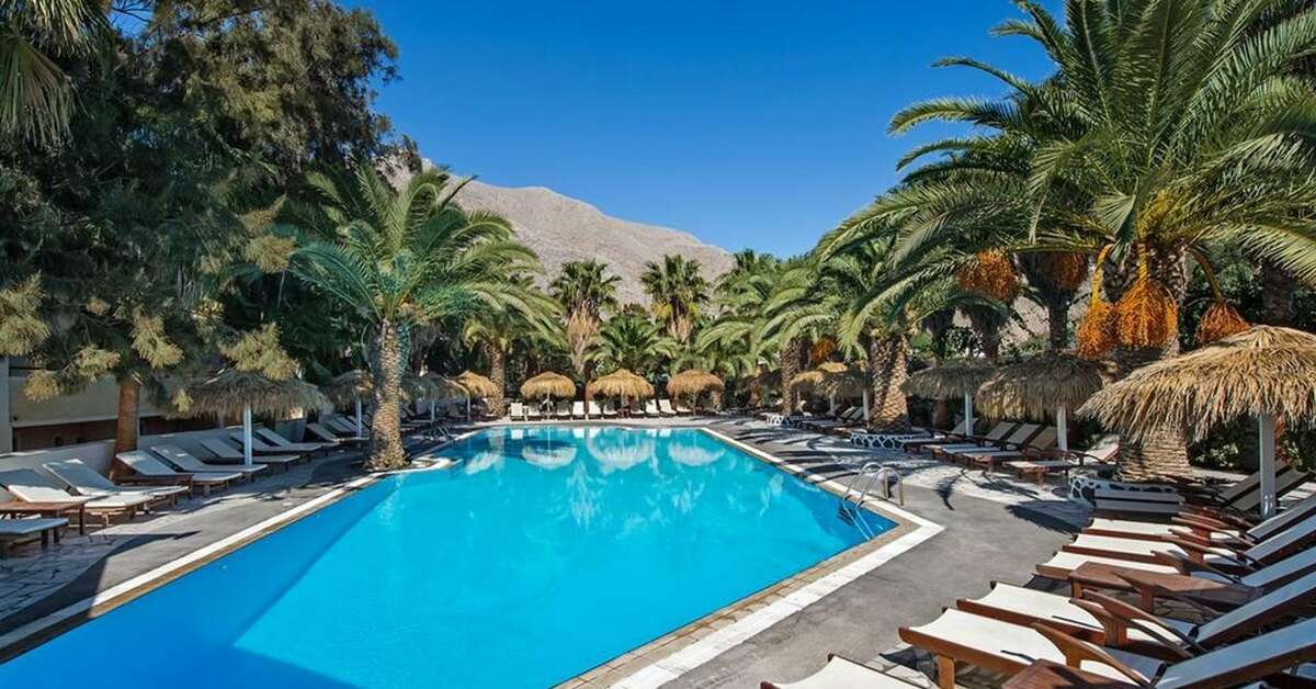 Een foto van het zwembad bij Meltemi Village Hotel